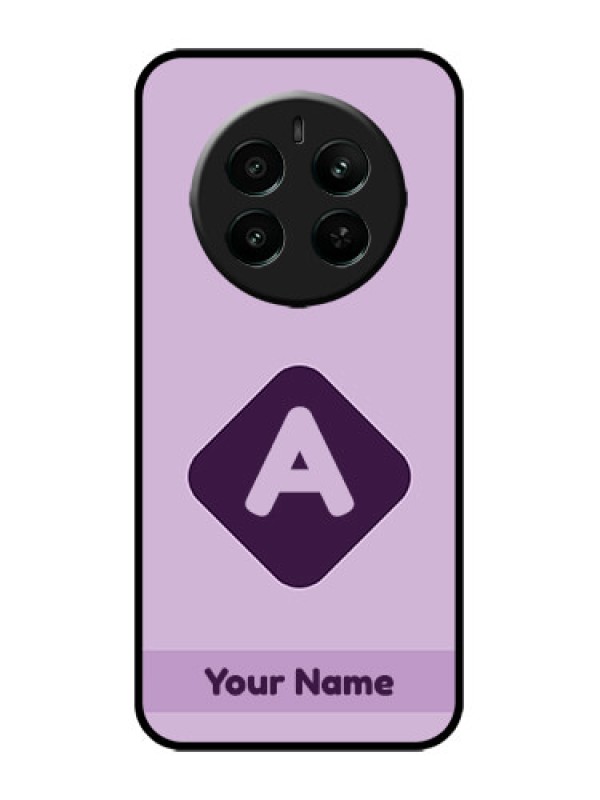 Custom narzo 70 Pro 5G Custom Metal Phone Case - Custom Letter In Curved Badge Design
