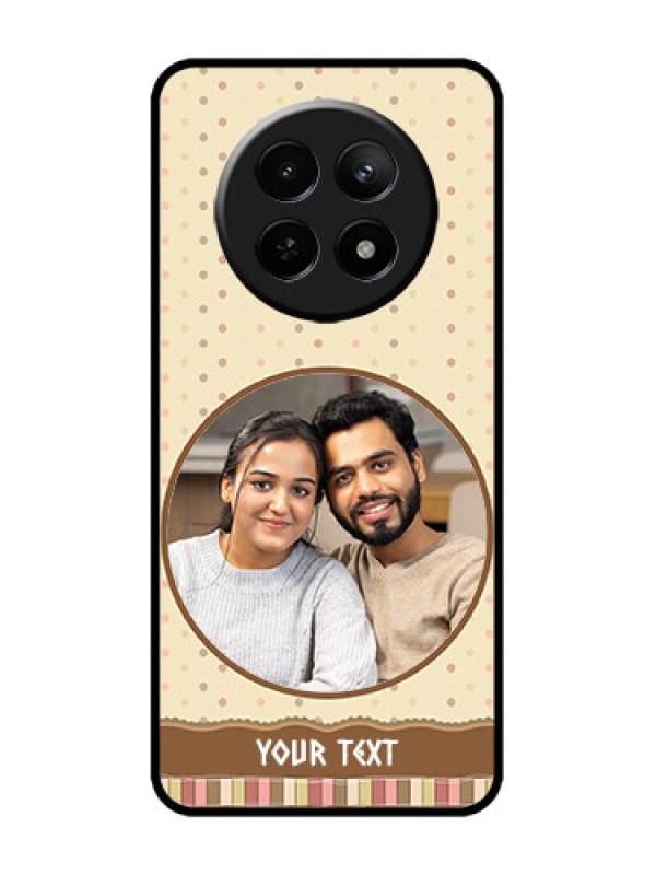 Custom narzo 70X 5G Custom Metal Phone Case - Brown Dotted Mobile Case Design