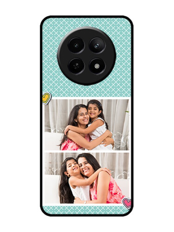 Custom narzo 70X 5G Custom Metal Phone Case - 2 Image Holder With Pattern Design