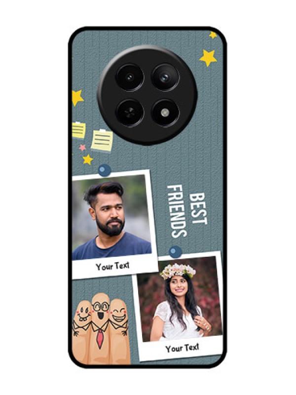 Custom narzo 70X 5G Custom Metal Phone Case - Sticky Frames And Friendship Design