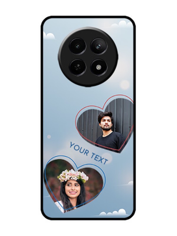 Custom narzo 70X 5G Custom Metal Phone Case - Blue Color Couple Design