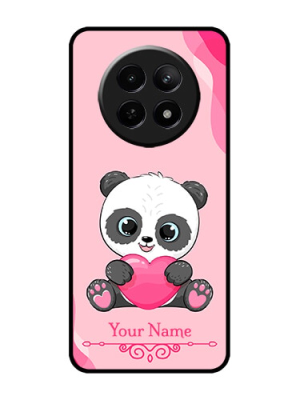 Custom narzo 70X 5G Custom Metal Phone Case - Cute Panda Design
