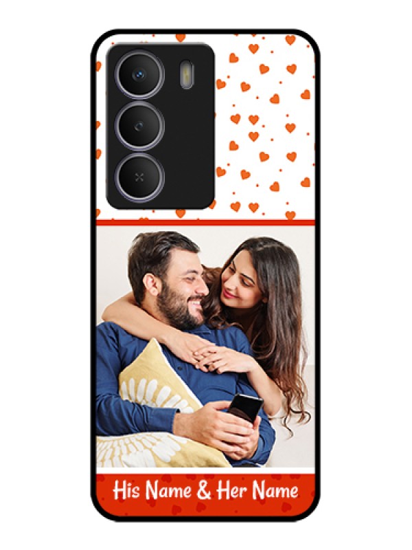 Custom Realme Narzo 80 Lite Custom Metal Phone Case - Orange Love Symbol Design