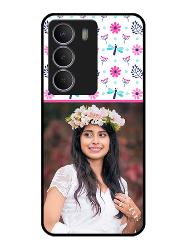 Custom Realme Narzo 80 Lite Custom Metal Phone Case - Colorful Flower Design