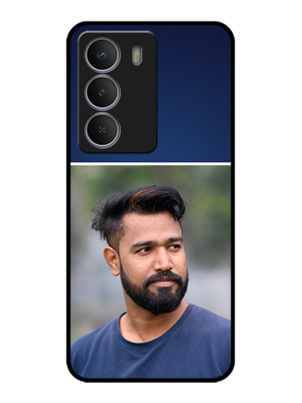 Custom Realme Narzo 80 Lite Custom Metal Phone Case - Simple Royal Blue Design