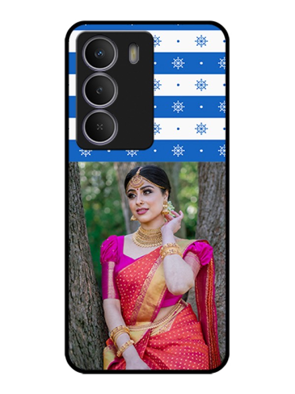 Custom Realme Narzo 80 Lite Custom Metal Phone Case - Snow Pattern Design