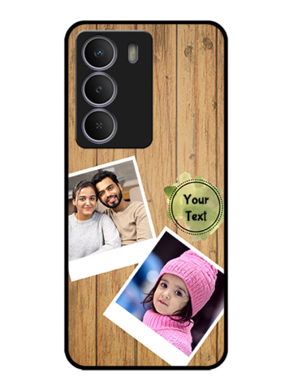 Custom Realme Narzo 80 Lite Custom Metal Phone Case - Wooden Texture Design