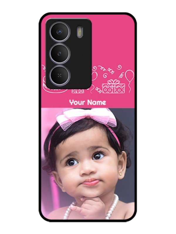 Custom Realme Narzo 80 Lite Custom Metal Phone Case - With Birthday Line Art Design