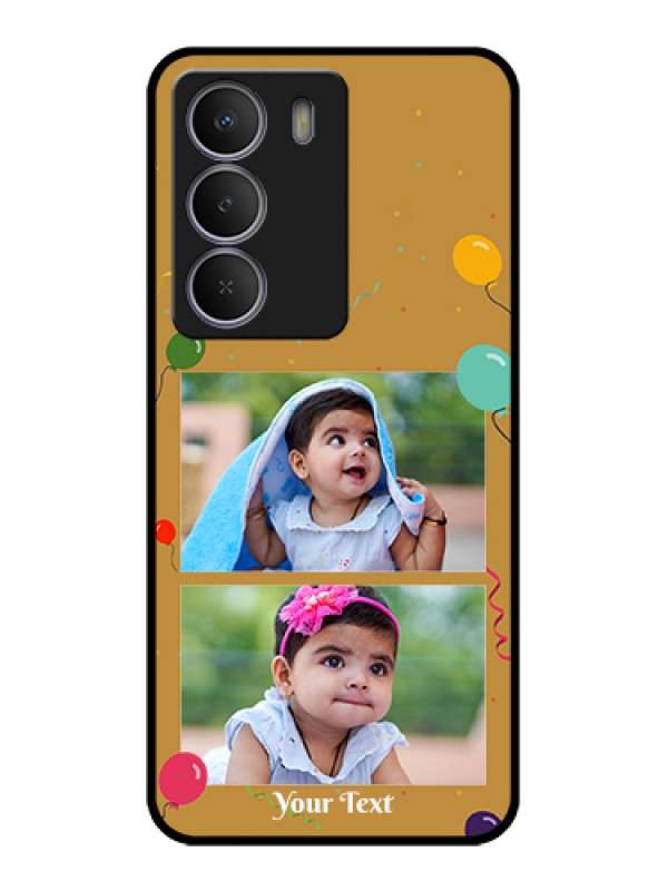 Custom Realme Narzo 80 Lite Custom Metal Phone Case - Image Holder With Birthday Celebrations Design