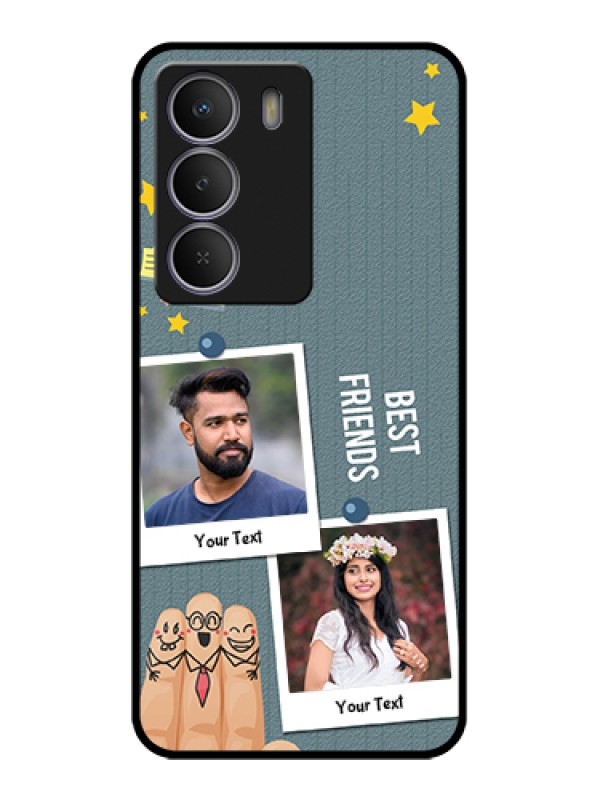 Custom Realme Narzo 80 Lite Custom Metal Phone Case - Sticky Frames And Friendship Design