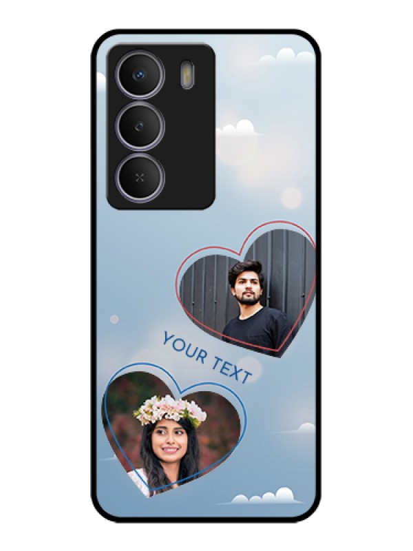 Custom Realme Narzo 80 Lite Custom Metal Phone Case - Blue Color Couple Design