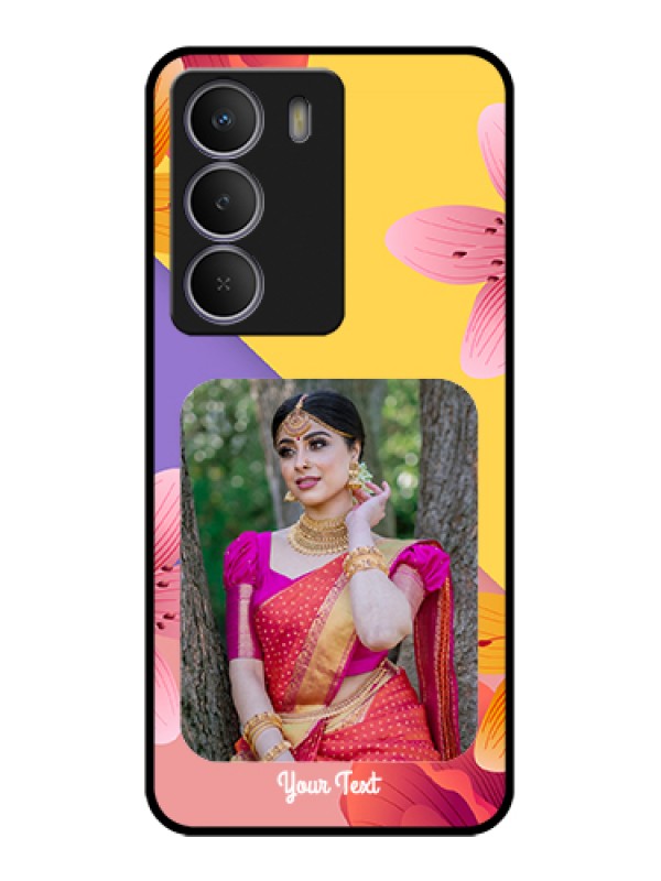 Custom Realme Narzo 80 Lite Custom Metal Phone Case - 3 Image With Vintage Floral Design