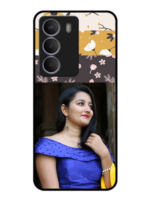 Custom Realme Narzo 80 Lite Custom Metal Phone Case - Stylish Floral Design