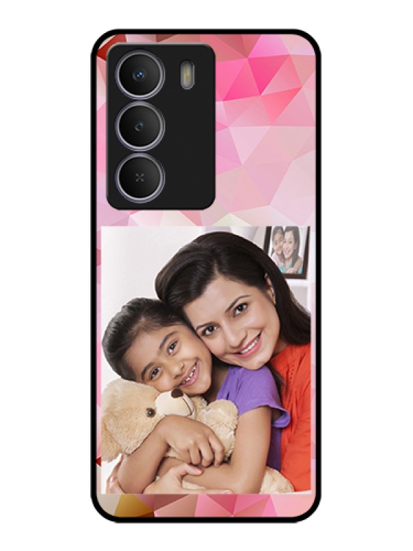 Custom Realme Narzo 80 Lite Custom Metal Phone Case - Abstract Triangle Design