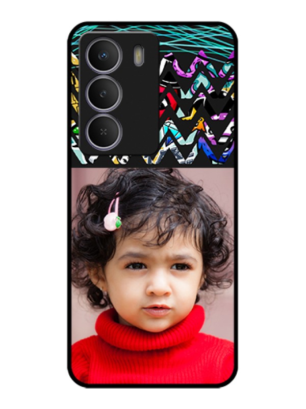 Custom Realme Narzo 80 Lite Custom Metal Phone Case - Neon Abstract Design