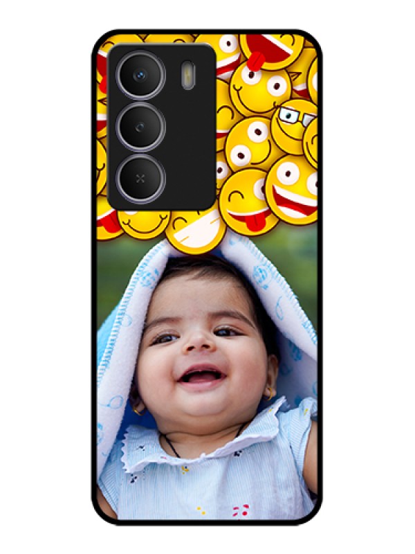 Custom Realme Narzo 80 Lite Custom Metal Phone Case - With Smiley Emoji Design