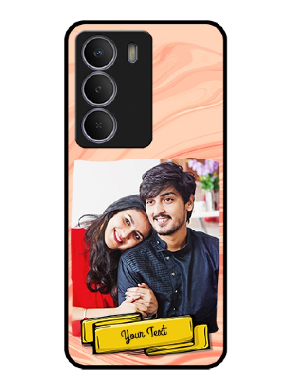 Custom Realme Narzo 80 Lite Custom Metal Phone Case - Marble Texture Design