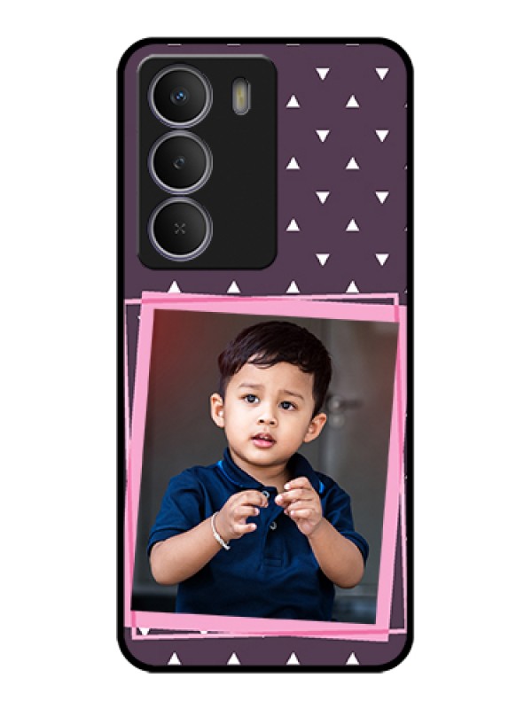 Custom Realme Narzo 80 Lite Custom Metal Phone Case - Triangle Pattern Dotted Design