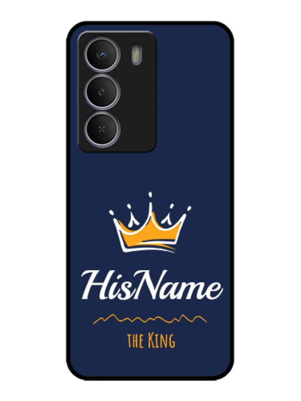Custom Realme Narzo 80 Lite Custom Metal Phone Case - King With Name Design