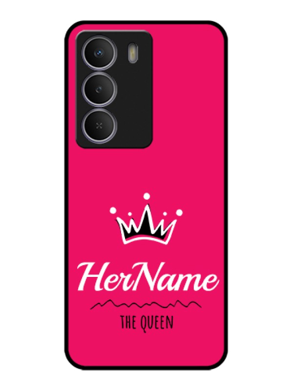 Custom Realme Narzo 80 Lite Custom Metal Phone Case - Queen With Name Design