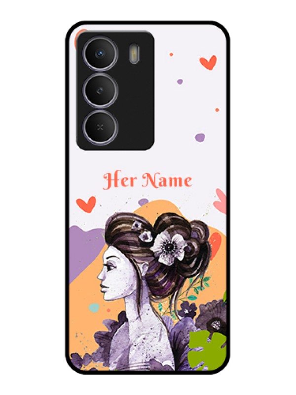 Custom Realme Narzo 80 Lite Custom Metal Phone Case - Woman And Nature Design