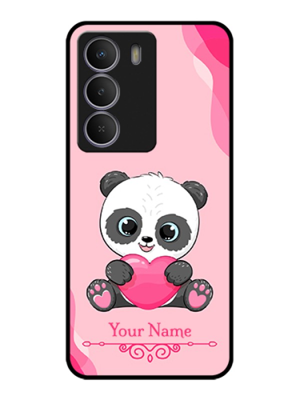 Custom Realme Narzo 80 Lite Custom Metal Phone Case - Cute Panda Design