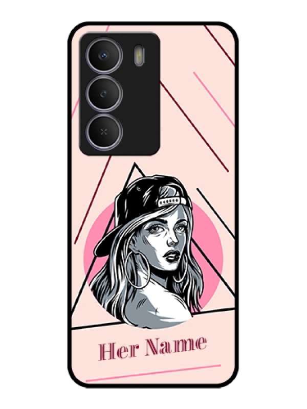 Custom Realme Narzo 80 Lite Custom Metal Phone Case - Rockstar Girl Design