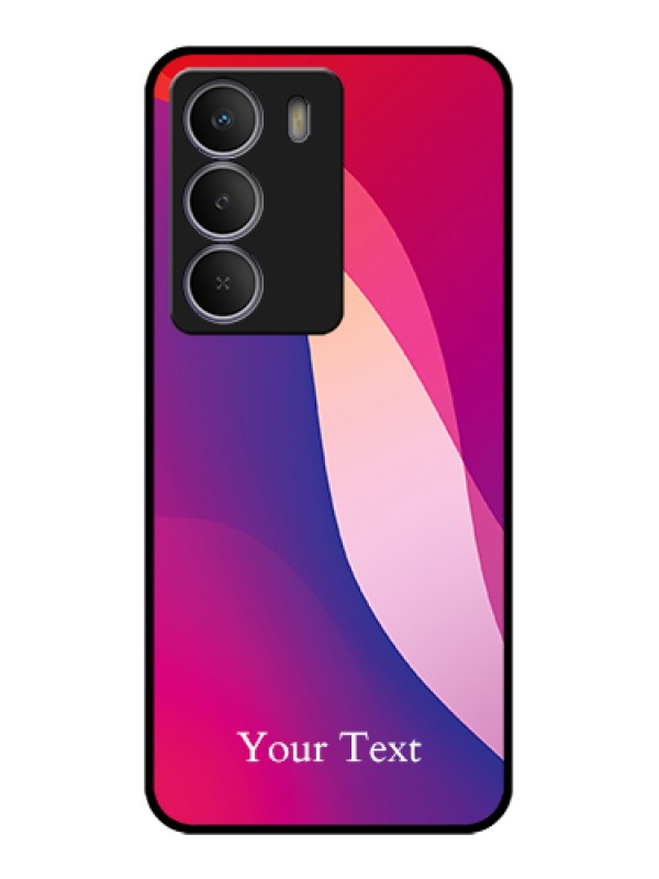 Custom Realme Narzo 80 Lite Custom Metal Phone Case - Digital Abstract Overlap Design