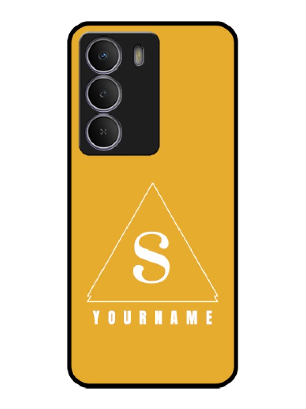 Custom Realme Narzo 80 Lite Custom Metal Phone Case - Simple Triangle Design