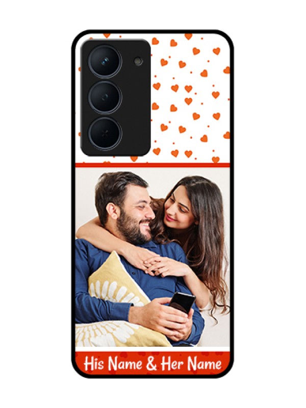 Custom Narzo 80x 5G Custom Metal Phone Case - Orange Love Symbol Design