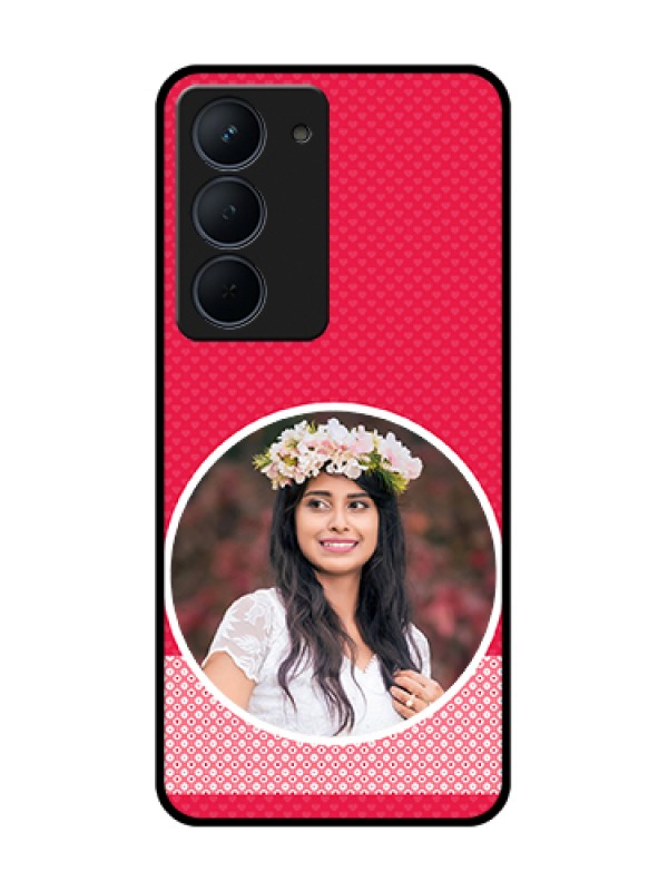 Custom Narzo 80x 5G Custom Metal Phone Case - Pink Color Pattern Design