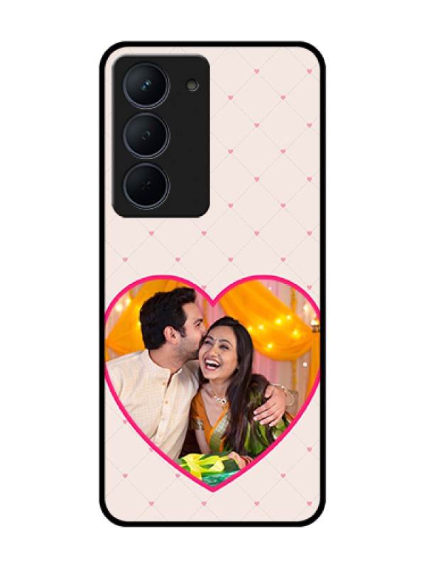 Custom Narzo 80x 5G Custom Metal Phone Case - Heart Shape Design