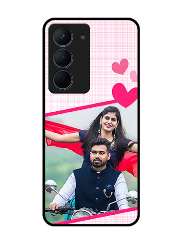 Custom Narzo 80x 5G Custom Metal Phone Case - Love Shape Heart Design