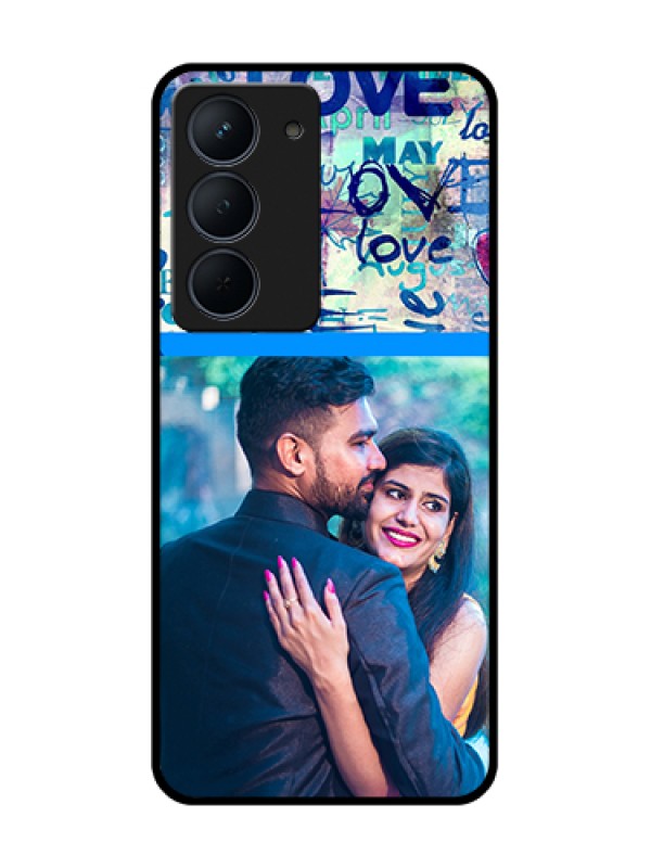 Custom Narzo 80x 5G Custom Metal Phone Case - Colorful Love Design