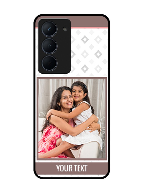 Custom Narzo 80x 5G Custom Metal Phone Case - Simple Diamond Design