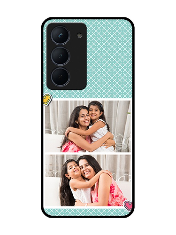 Custom Narzo 80x 5G Custom Metal Phone Case - 2 Image Holder With Pattern Design