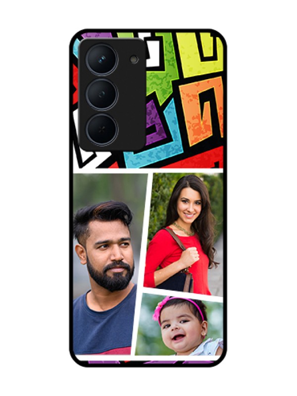 Custom Narzo 80x 5G Custom Metal Phone Case - Graffiti Pattern Design