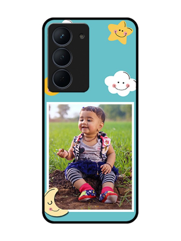 Custom Narzo 80x 5G Custom Metal Phone Case - Smiley Kids Stars Design