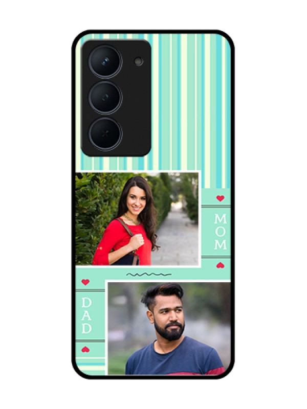 Custom Narzo 80x 5G Custom Metal Phone Case - Mom & Dad Pic Design