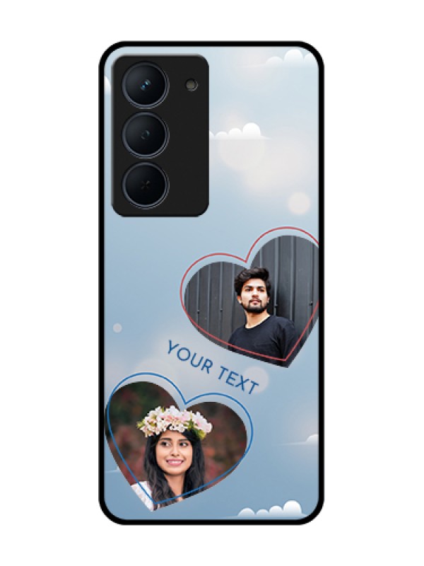 Custom Narzo 80x 5G Custom Metal Phone Case - Blue Color Couple Design