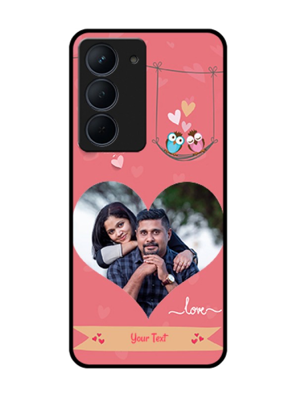 Custom Narzo 80x 5G Custom Metal Phone Case - Peach Color Love Design