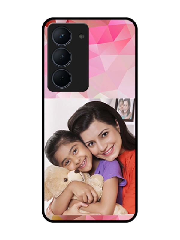 Custom Narzo 80x 5G Custom Metal Phone Case - Abstract Triangle Design