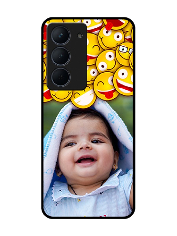 Custom Narzo 80x 5G Custom Metal Phone Case - With Smiley Emoji Design