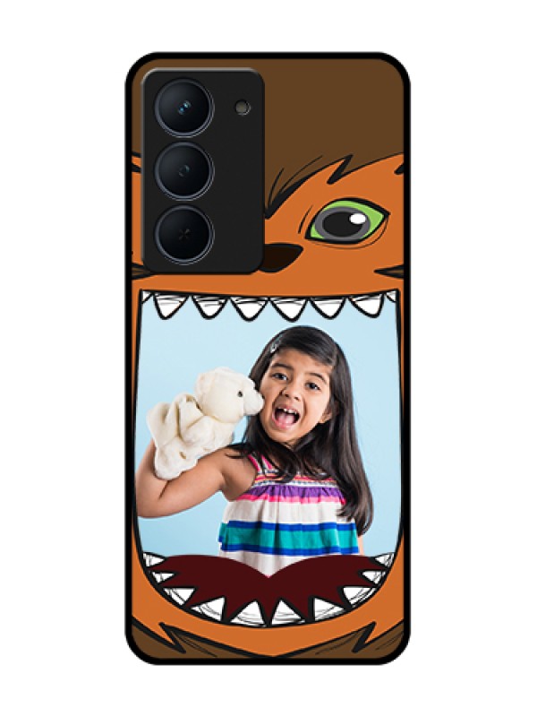 Custom Narzo 80x 5G Custom Metal Phone Case - Owl Monster Back Case Design