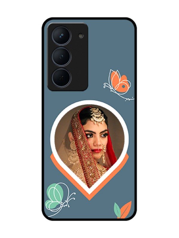 Custom Narzo 80x 5G Custom Metal Phone Case - Droplet Butterflies Design