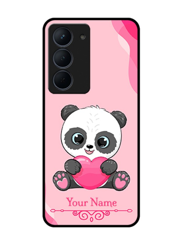 Custom Narzo 80x 5G Custom Metal Phone Case - Cute Panda Design