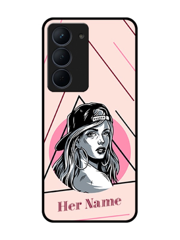 Custom Narzo 80x 5G Custom Metal Phone Case - Rockstar Girl Design