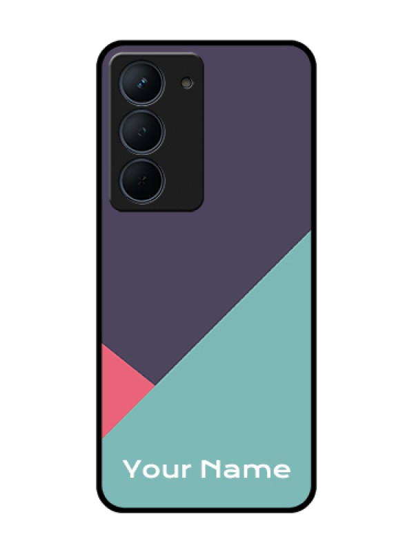 Custom Narzo 80x 5G Custom Metal Phone Case - Tri Color Abstract Design