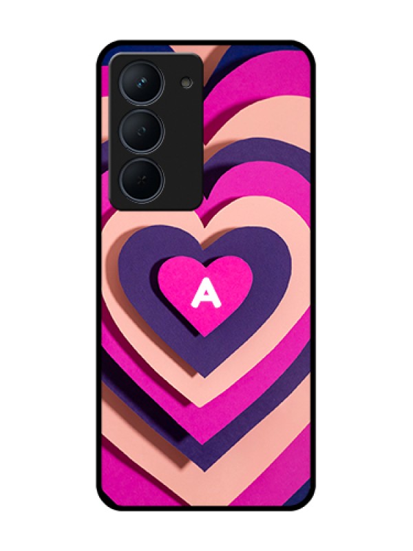 Custom Narzo 80x 5G Custom Metal Phone Case - Cute Heart Pattern Design