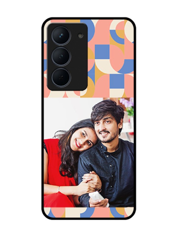 Custom Narzo 80x 5G Custom Metal Phone Case - Semi - Circle Maze Pattern Design